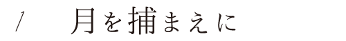 1 月を捕まえに